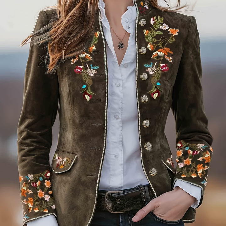 Rosalie | Embroidered Floral Blazer