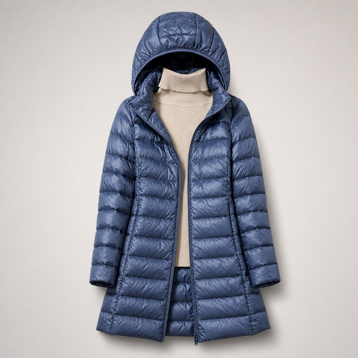 Caroline | Lightweight Hooded Puffer Coat
