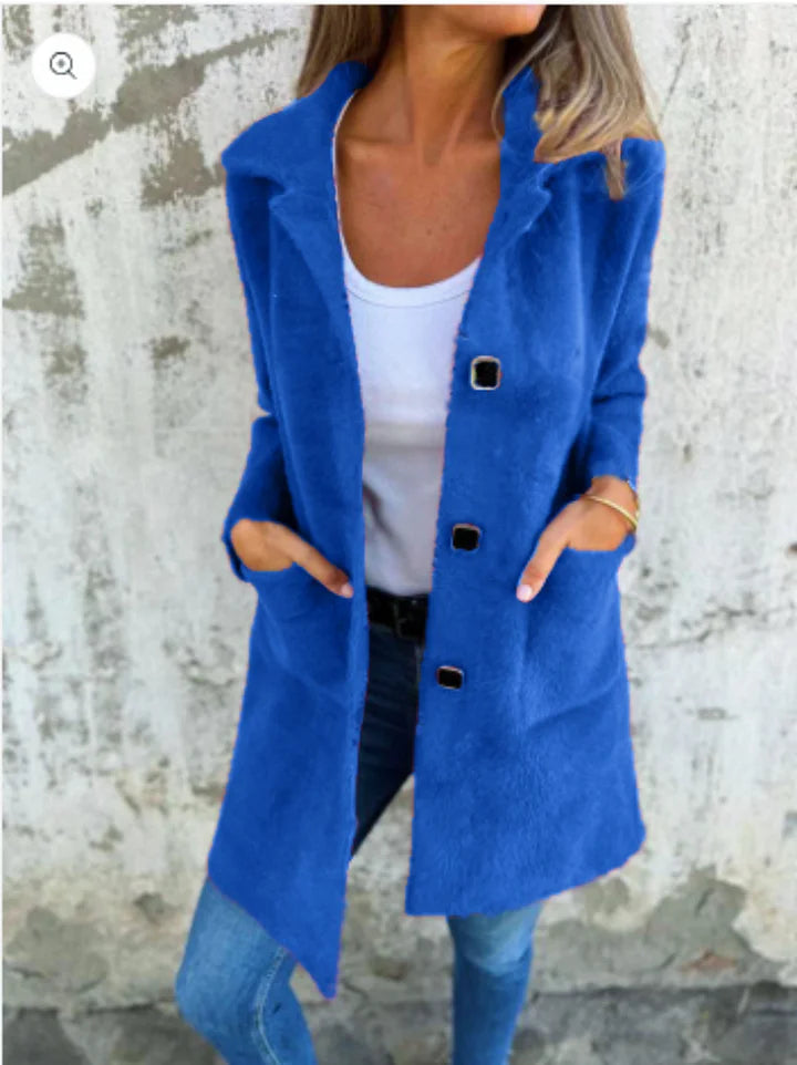 Rebecca | Longline Button-Front Cardigan Jacket