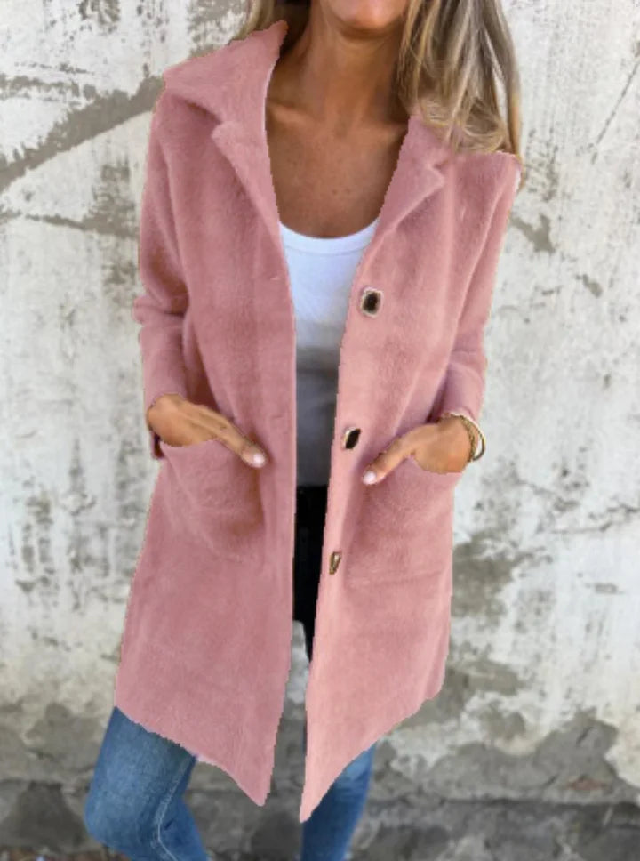 Rebecca | Longline Button-Front Cardigan Jacket