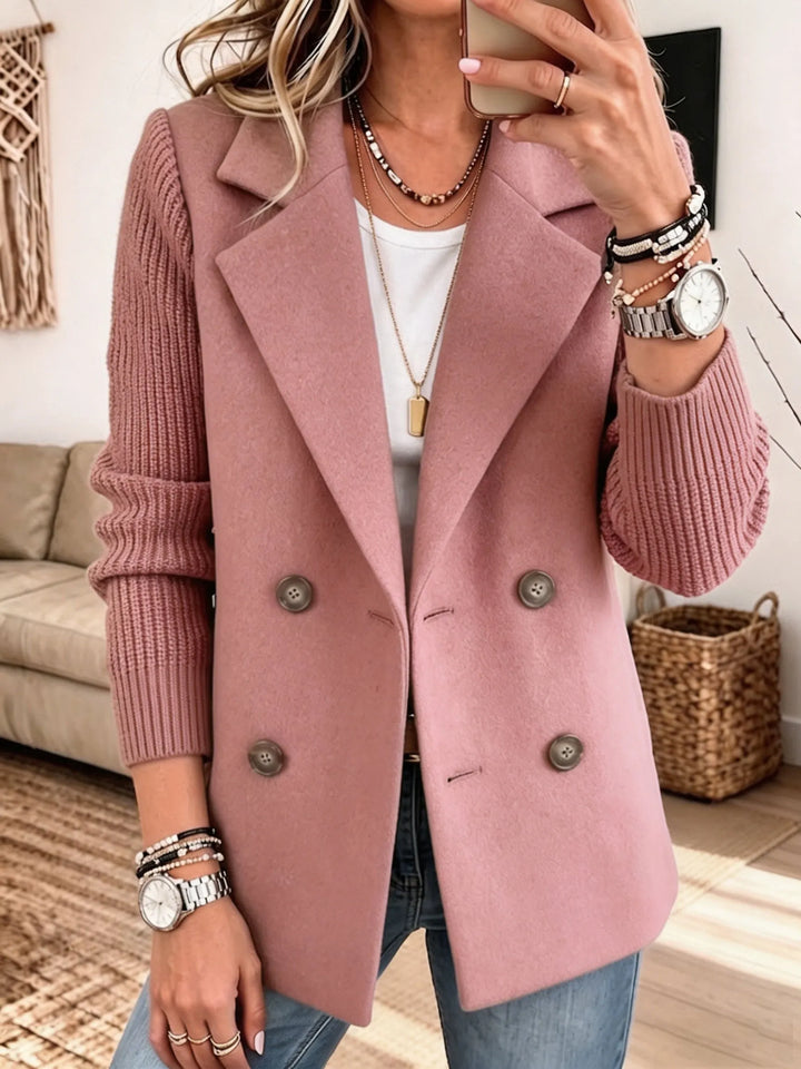 Marilyn | Knit Sleeve Blazer