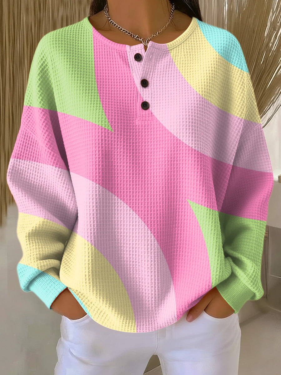Vera | Abstract Geometric Pattern Sweater