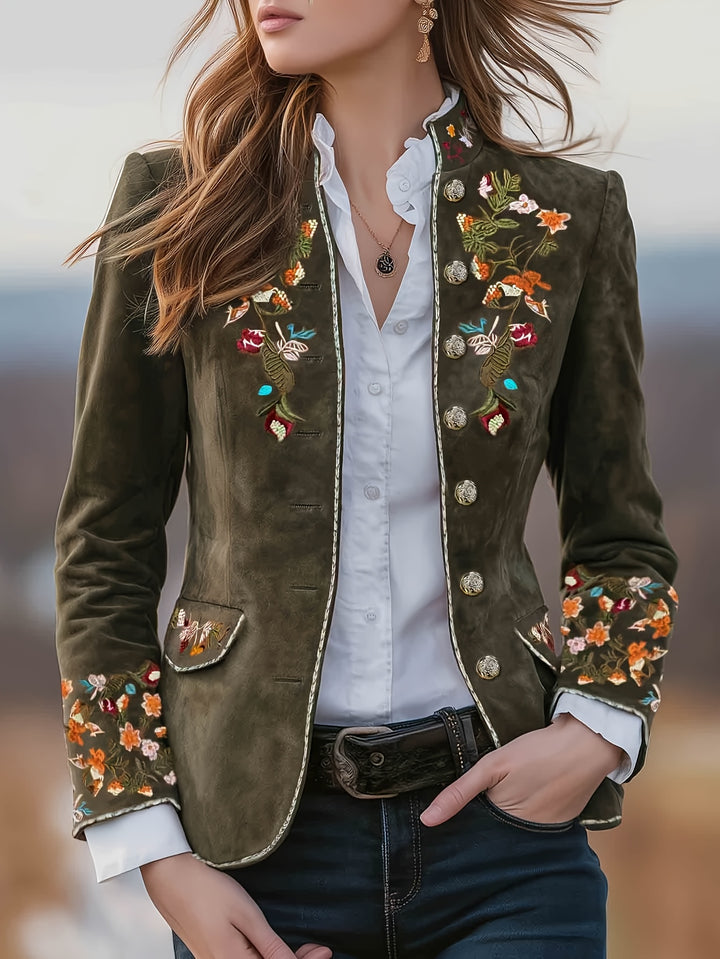 Rosalie | Embroidered Floral Blazer
