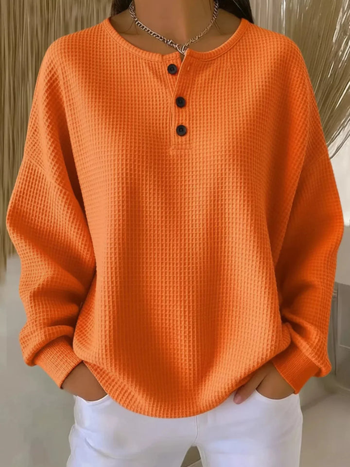 Melissa | Relaxed Button-Front Knit Sweater