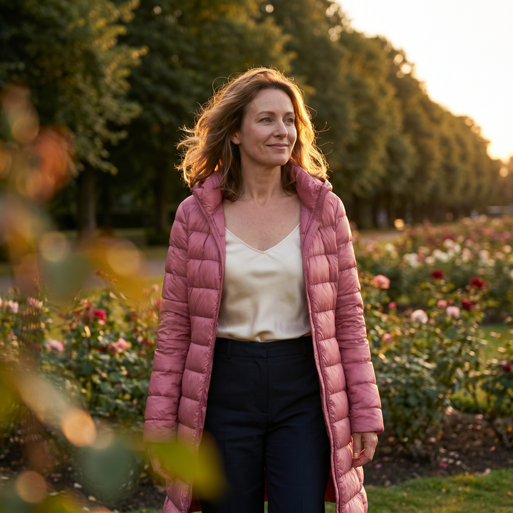 Caroline | Lightweight Hooded Puffer Coat
