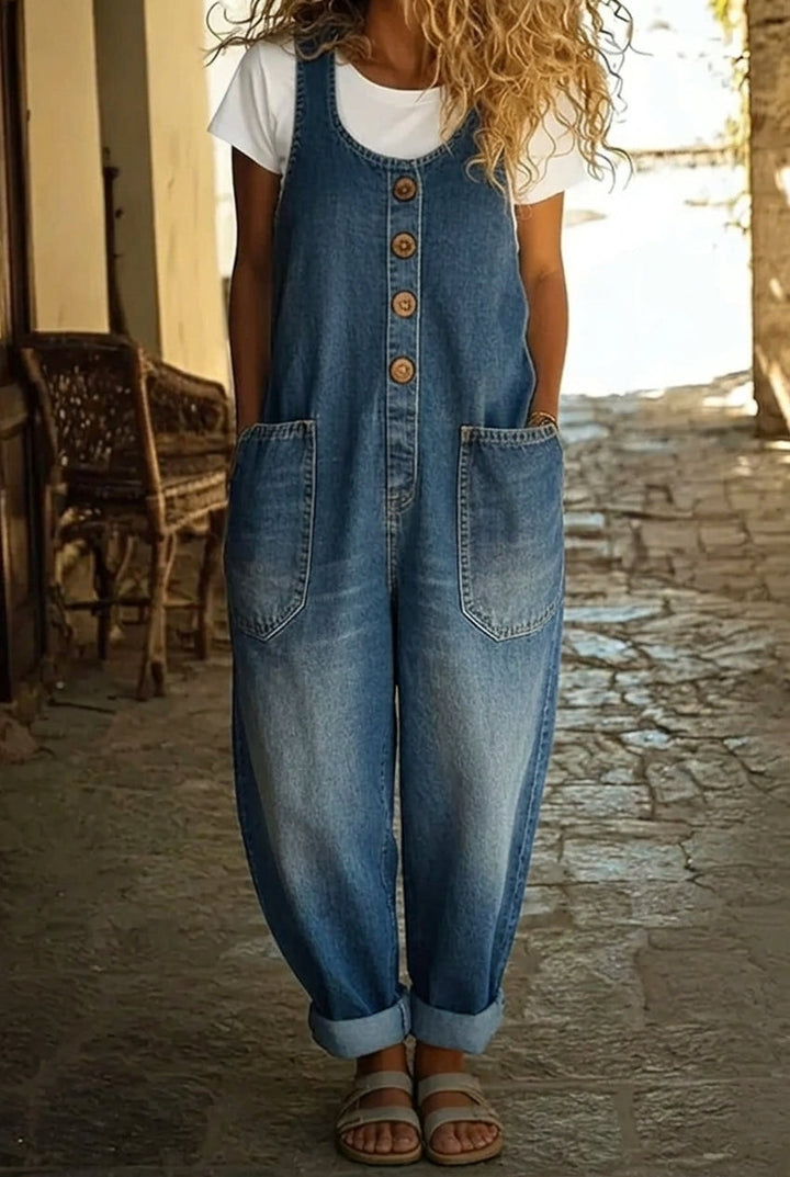 Harper | Relaxed Denim Overalls