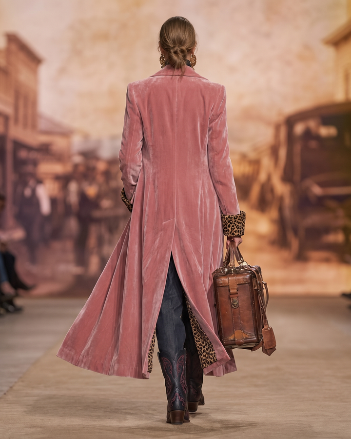 Jacqueline | Elegant Velvet Tailored Coat