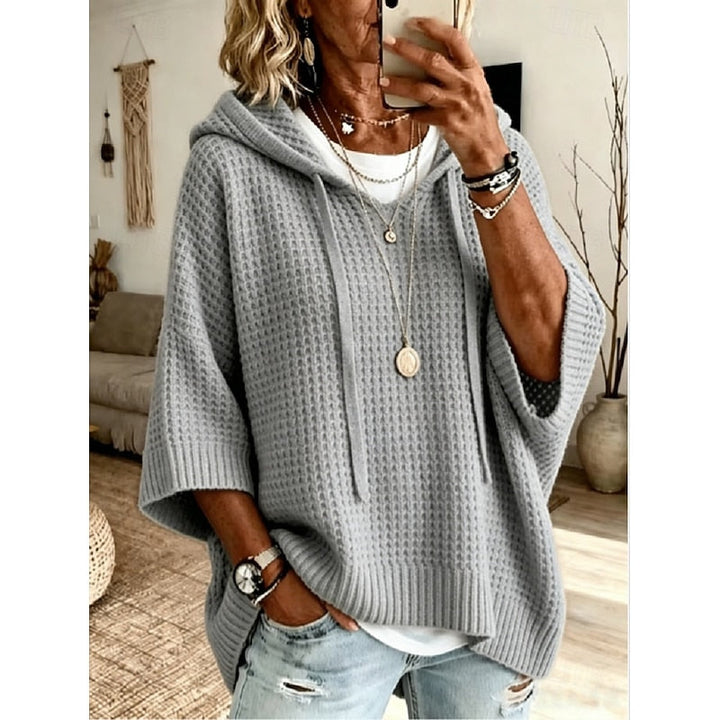 Maya | Relaxed Hooded Knit Top