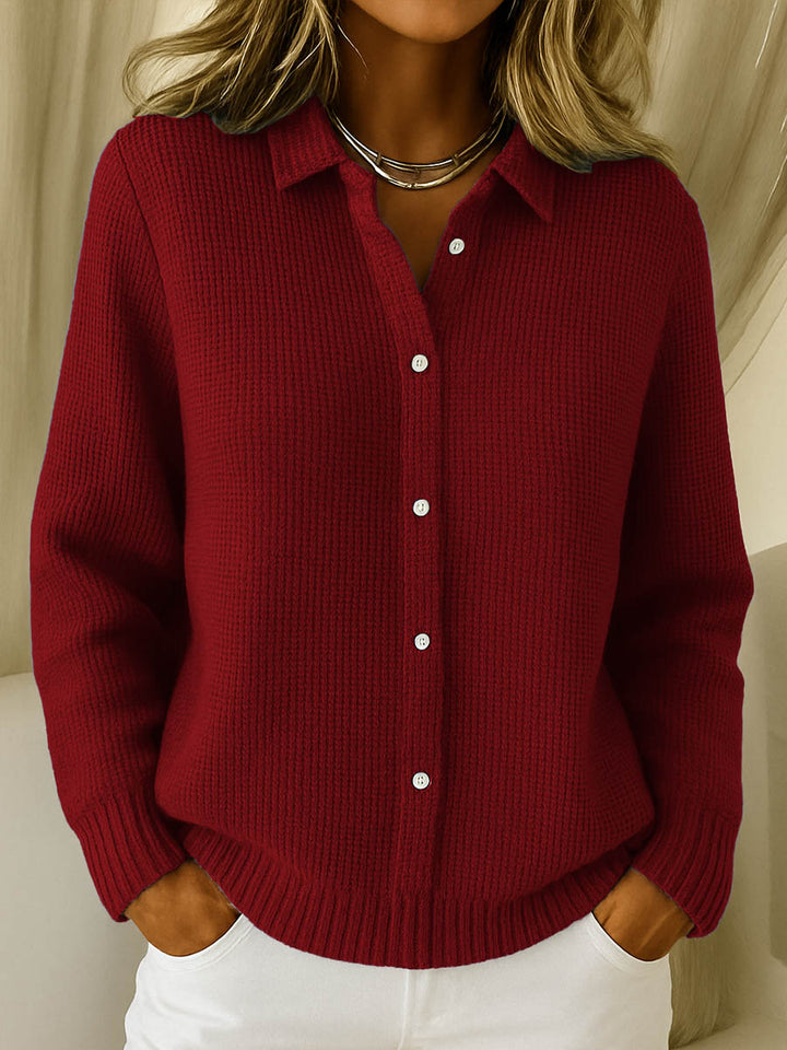 Helen | Soft Knit Button-Up Cardigan