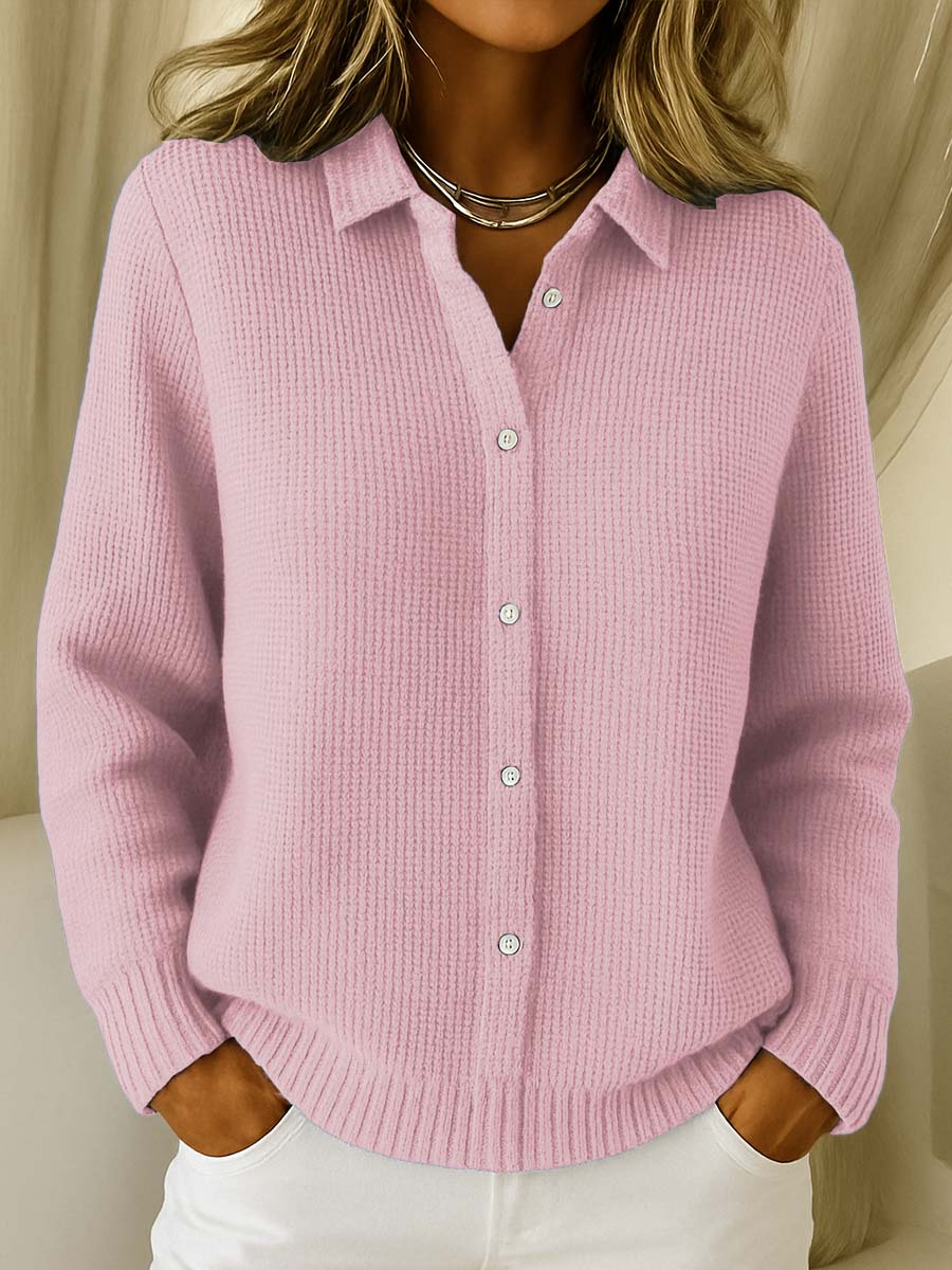 Helen | Soft Knit Button-Up Cardigan