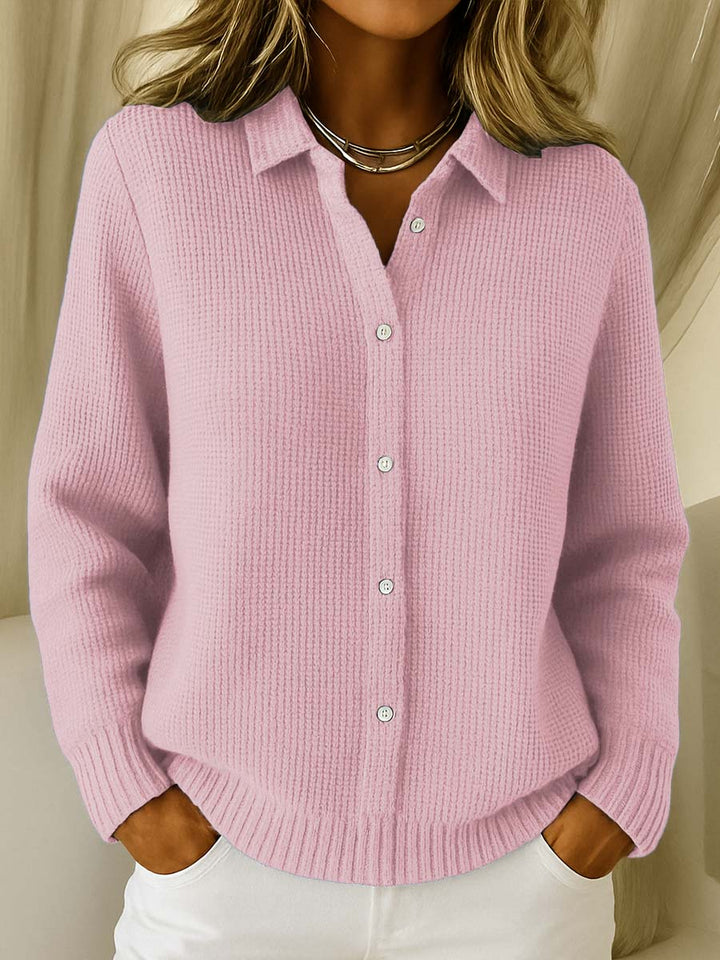 Helen | Soft Knit Button-Up Cardigan