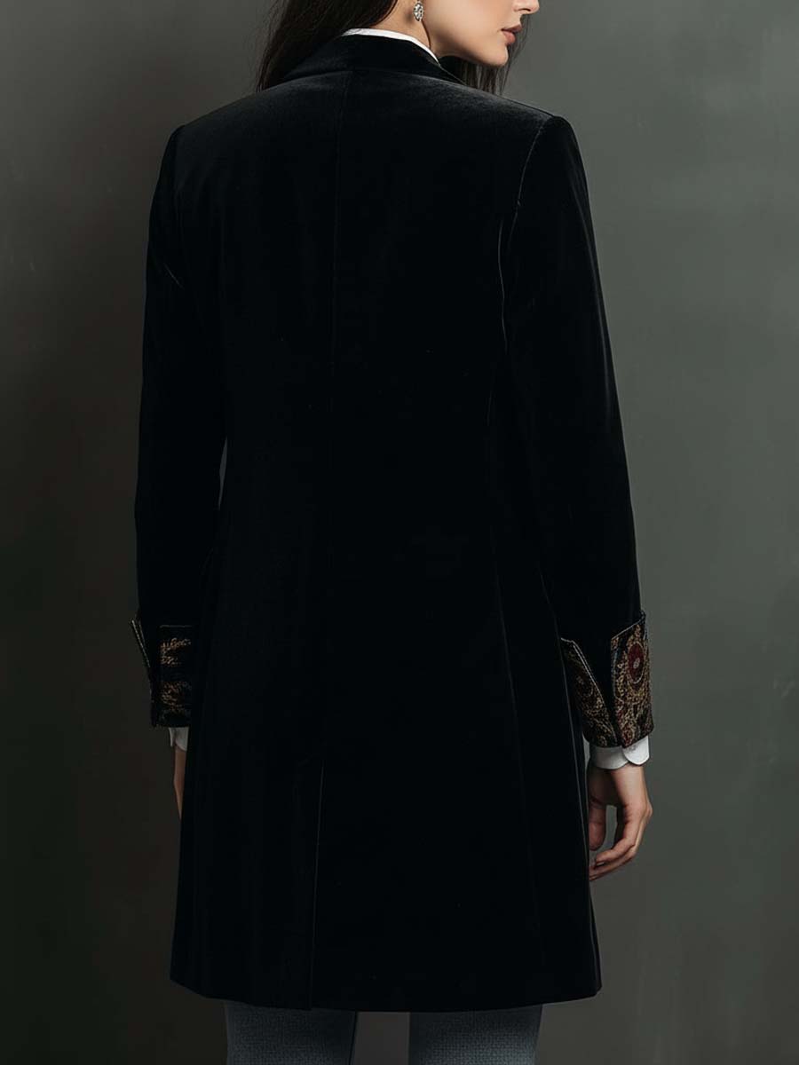 Clarissa | Embroidered Velvet Blazer