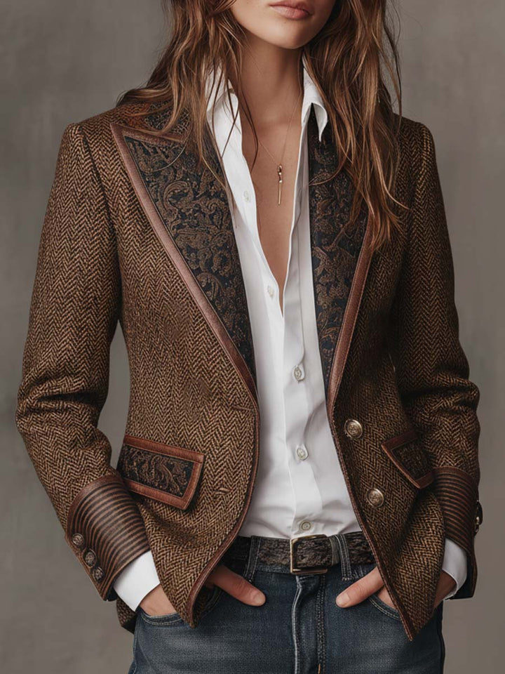 Georgette | Contrast Trim Blazer