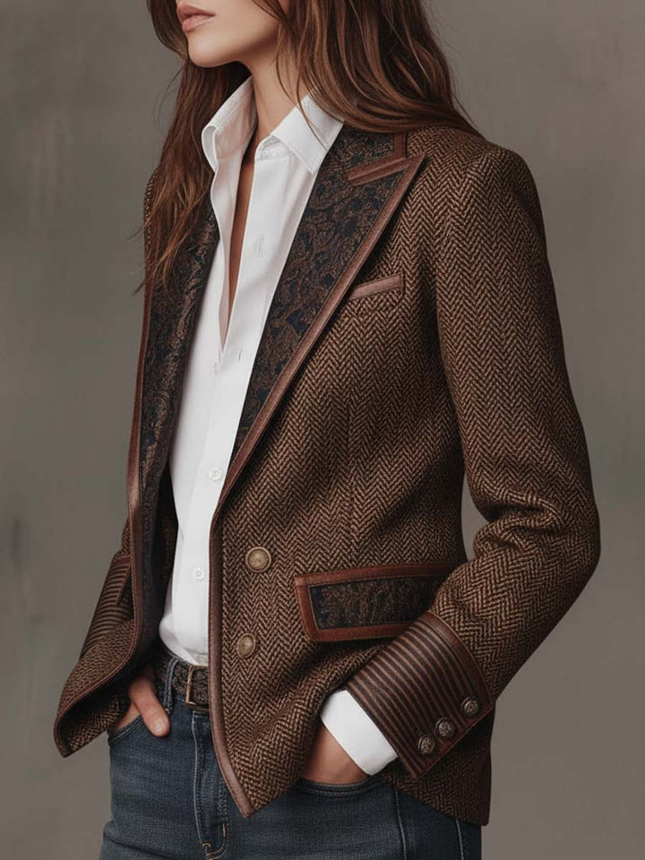 Georgette | Contrast Trim Blazer