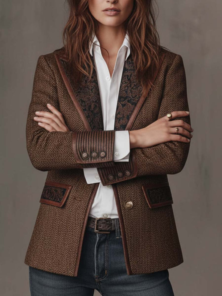 Georgette | Contrast Trim Blazer