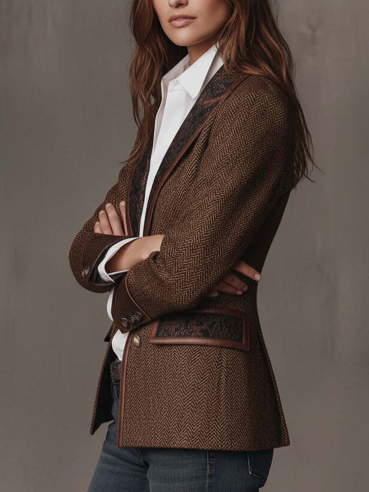 Georgette | Contrast Trim Blazer