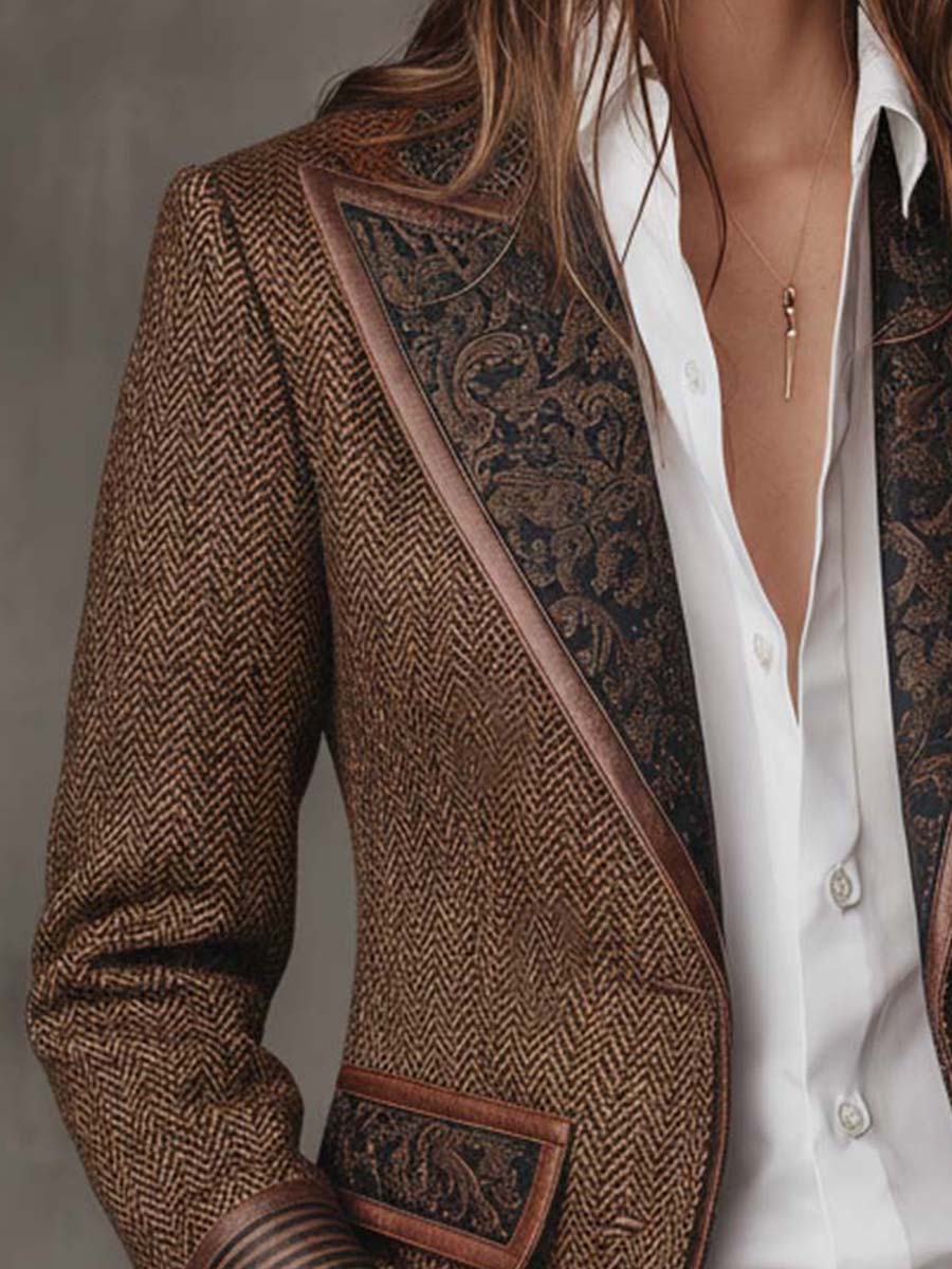 Georgette | Contrast Trim Blazer