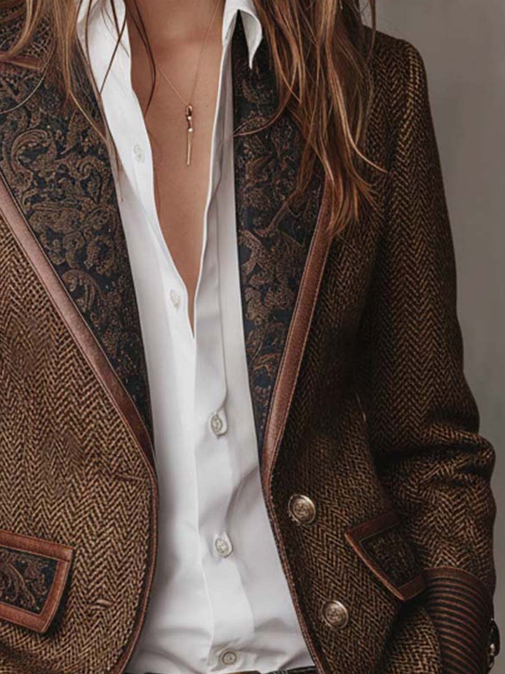 Georgette | Contrast Trim Blazer