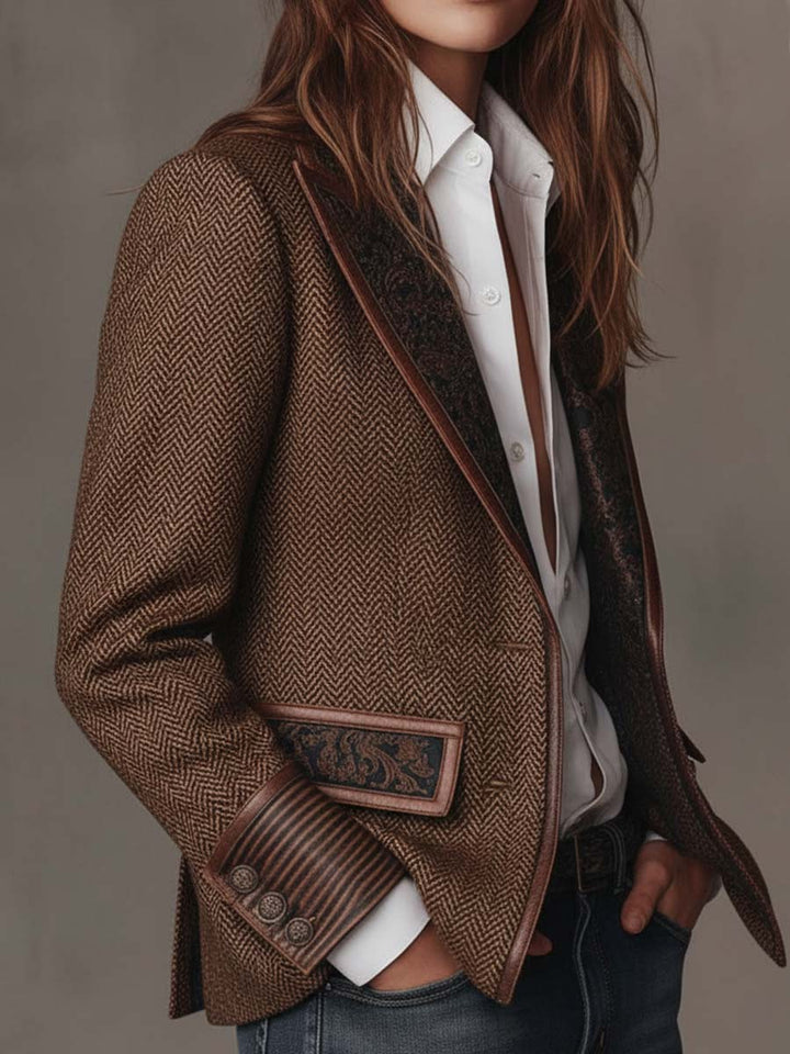 Georgette | Contrast Trim Blazer
