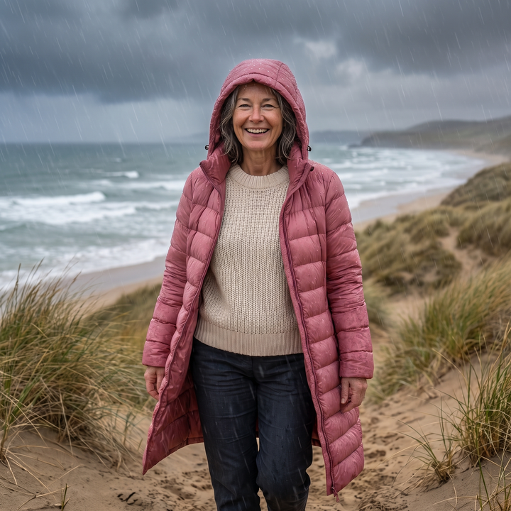 Caroline | Lightweight Hooded Puffer Coat