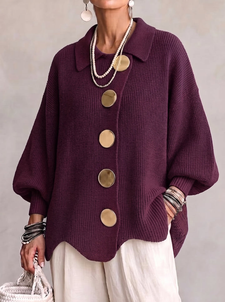 Audrey | Elegant Button Knit Jacket