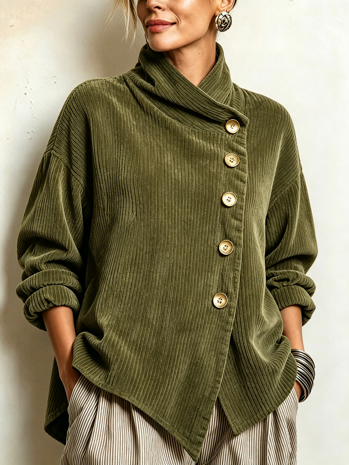 Valerie | Elegant Button-Up Corduroy Jacket