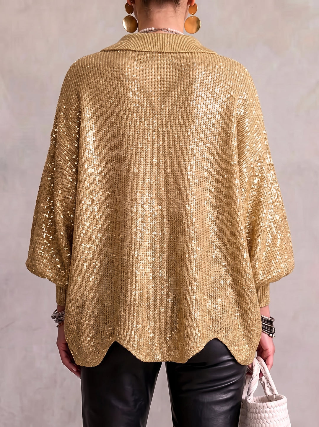 Elise | Statement Button Knit Cardigan