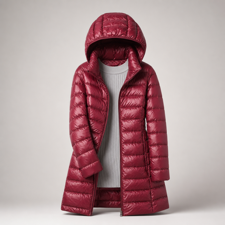 Caroline | Lightweight Hooded Puffer Coat