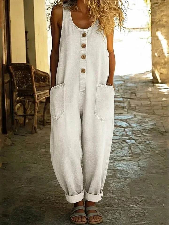 Harper | Relaxed Denim Overalls