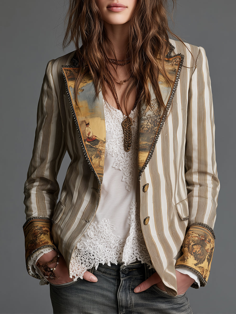 Augusta | Striped Detail Blazer