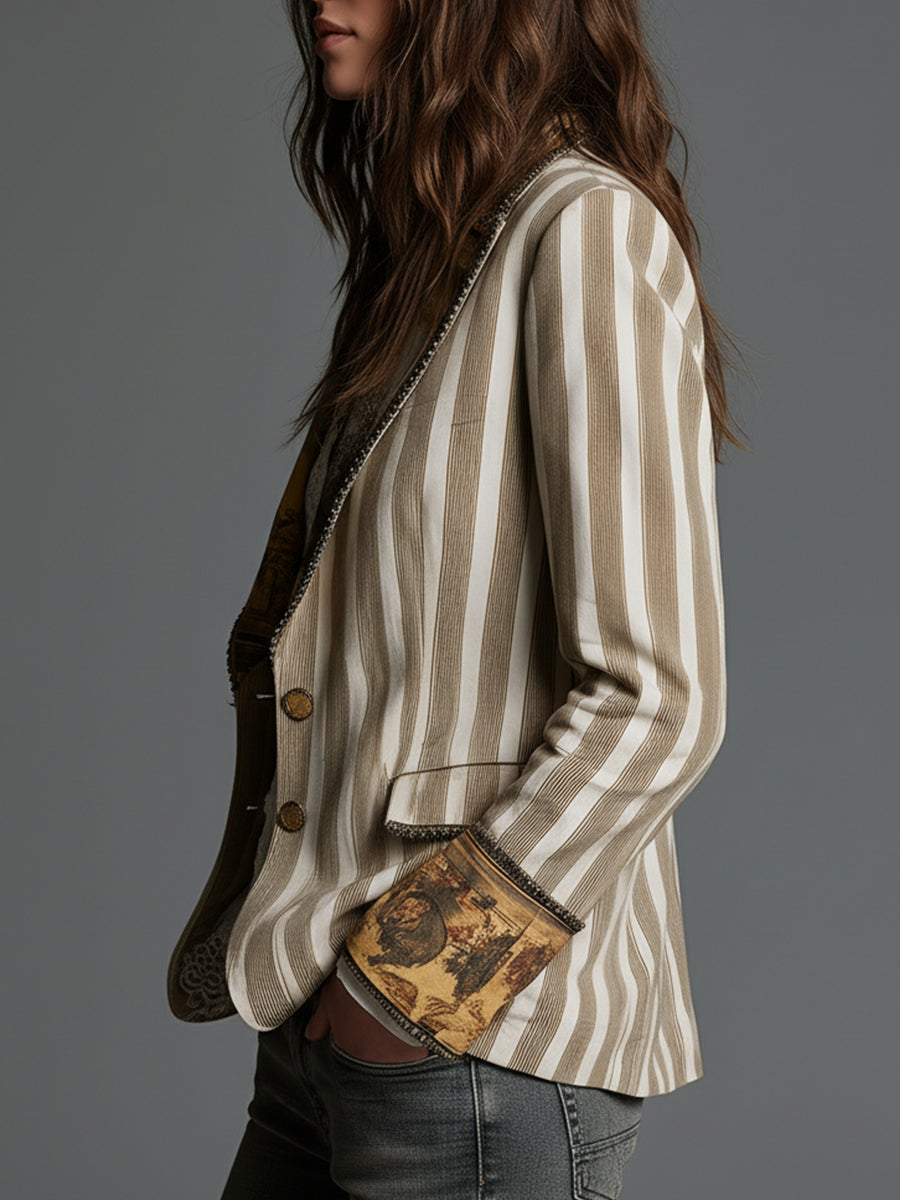 Augusta | Striped Detail Blazer