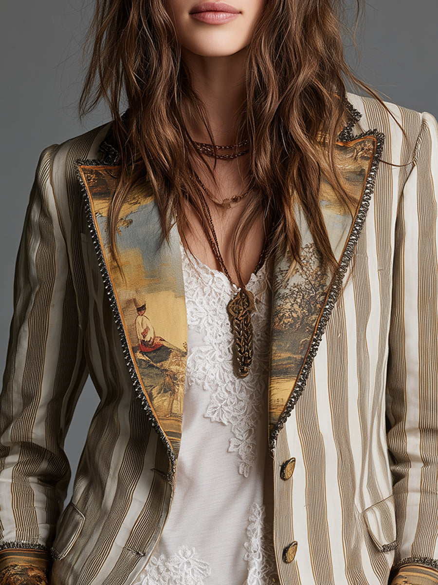 Augusta | Striped Detail Blazer