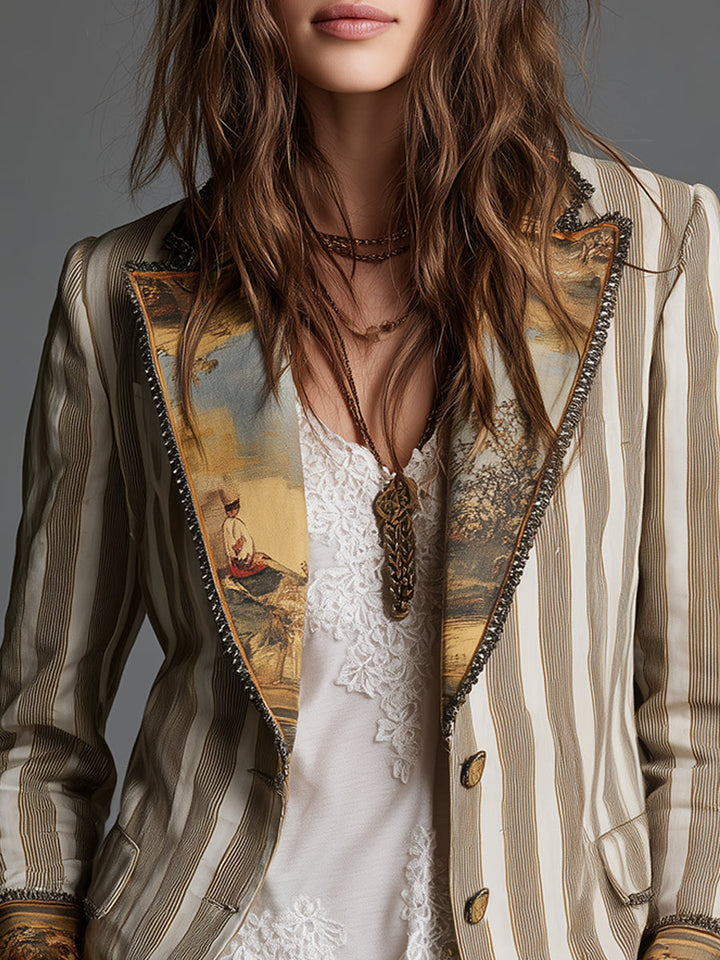 Augusta | Striped Detail Blazer