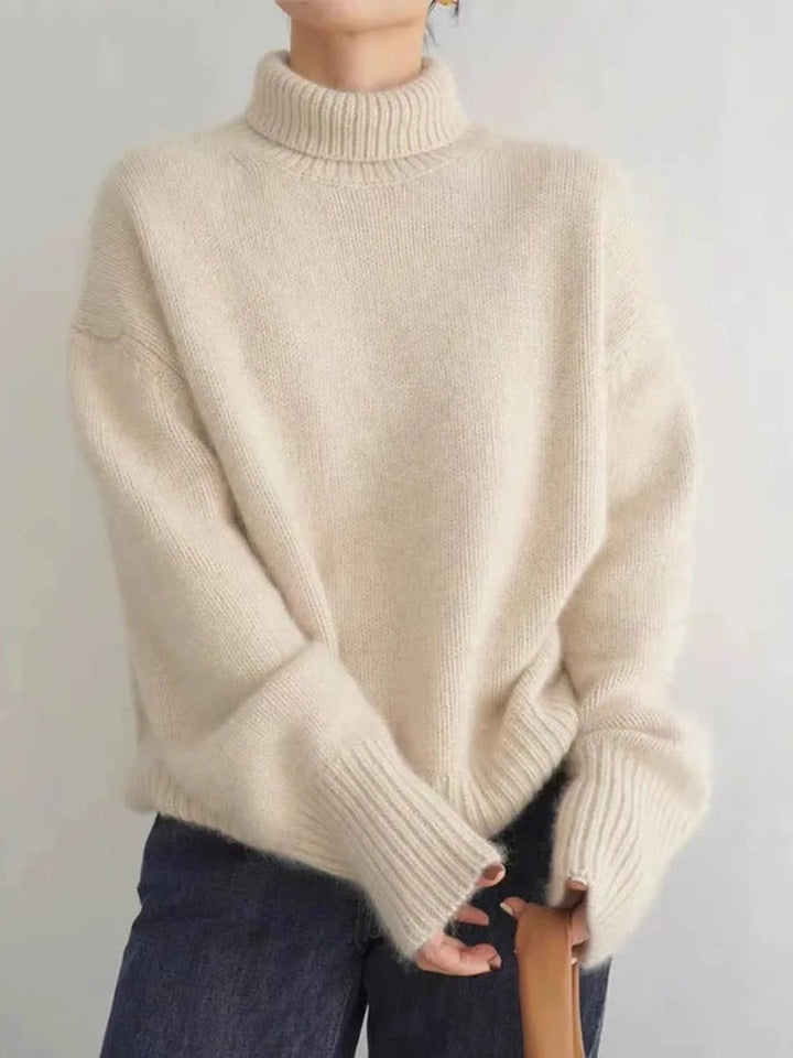 Harper | Women's Oversized Turtleneck Cashmere Knit Sweater