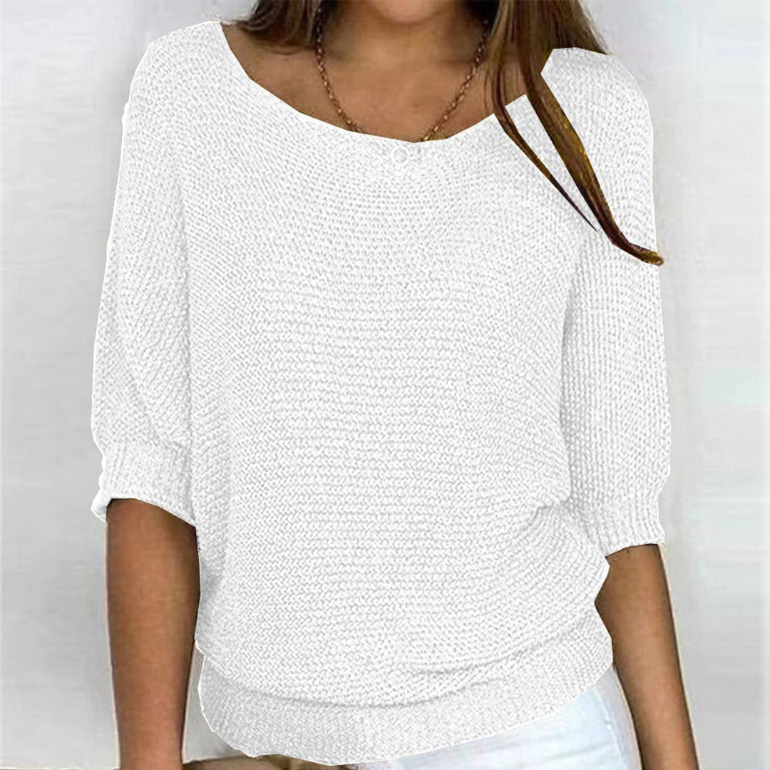 Eleanor | Women's Relaxed-Fit Batwing-Sleeve Knit Pullover Sweater